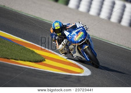 VALENCIA, Spagna - 6 novembre: Sergio Gadea in motogp GP della Comunitat Valenciana, Ricardo
