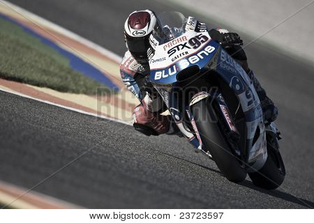 VALENCIA, SPAIN - NOVEMBER 6: Al Naimi in motogp Grand Prix of the Comunitat Valenciana, Ricardo Tormo Circuit of Cheste, Spain on november 6, 2010