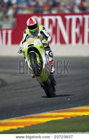 VALENCIA, Spanje - 6 NOVEMBER: Aleix Espargaro in de motogp Grand Prix van de Comunitat Valenciana, Rica