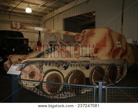 Marder 3 German Tank Destroyer From World War Two On Display At The Kruse National Military History 