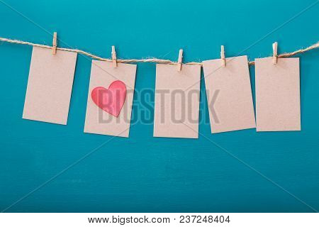 Hanging Label Tags With Heart Shaped Decoration