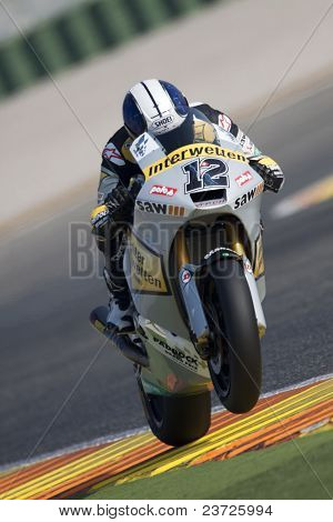 VALENCIA, Spagna - 10 febbraio: Partecipante in Moto2 e 125 prova - Thomas Luthi - febbraio 