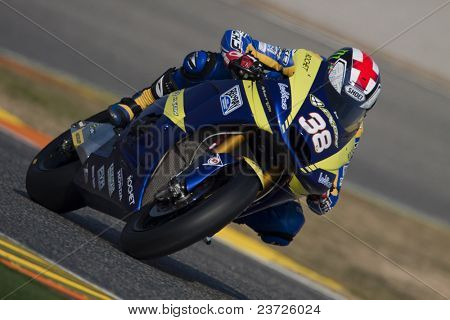 VALENCIA, Spagna - 10 febbraio: Partecipante in Moto2 e 125 Test - Smith - su 10 febbraio 201