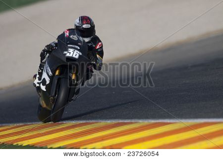 VALENCIA, Spagna - 10 febbraio: Partecipante in Moto2 e 125 prova - rusalim nelu - su 10 febbraio 201