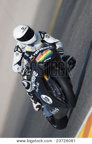 VALENCIA, Spagna - 10 febbraio: Partecipante in Moto2 e 125 Test - Aleix Espargaro - su Februa