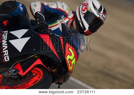 VALENCIA, Spagna - 10 febbraio: Partecipante in Moto2 e 125 prova - Baldolini - il 10 febbraio,