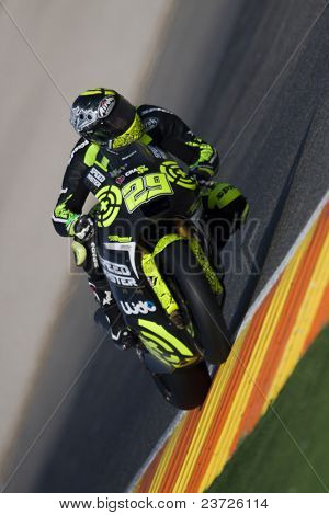 VALENCIA, Spagna - 10 febbraio: Partecipante in Moto2 e 125 prova - Iannone - il 10 febbraio, 2