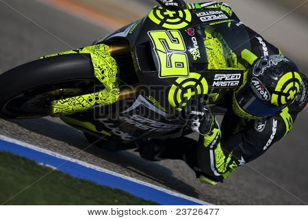 วาเลนเซีย สเปน - 11 กุมภาพันธ์: ผู้เข้าร่วมใน Moto2 และเท้า 125 cc ทดสอบ - Iannone - วันที่ 11 กุมภาพันธ์ 2