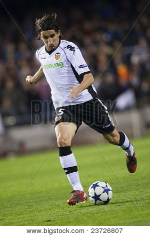 VALENCIA, Spanien - Feb 15 - Topal i UEFA Champions League mellem Valencia C.F. vs Schalke 