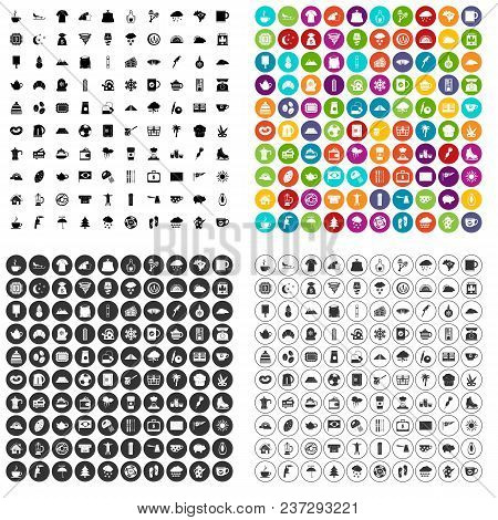 100 Coffee Cup Icons Set Vector In 4 Variant For Any Web Design Isolated On White