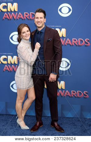 LAS VEGAS - APR 15:  Kailey Dickerson, Russell Dickerson at the Academy of Country Music Awards 2018 at MGM Grand Garden Arena on April 15, 2018 in Las Vegas, NV
