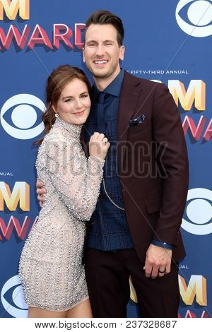 LAS VEGAS - APR 15:  Kailey Dickerson, Russell Dickerson at the Academy of Country Music Awards 2018 at MGM Grand Garden Arena on April 15, 2018 in Las Vegas, NV