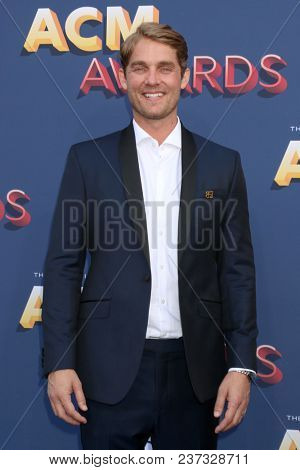 LAS VEGAS - APR 15:  Brett Young at the Academy of Country Music Awards 2018 at MGM Grand Garden Arena on April 15, 2018 in Las Vegas, NV
