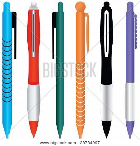 Set of colored pencils