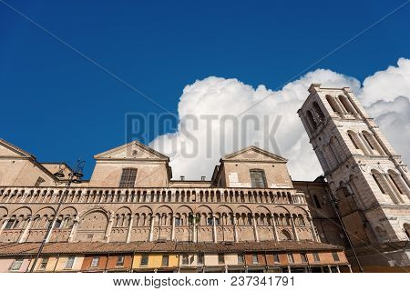 St. George Cathedral (cattedrale Di San Giorgio - 1135) With The Bell Tower In Renaissance Style, In