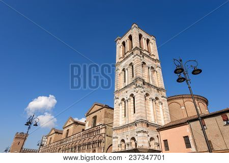 St. George Cathedral (cattedrale Di San Giorgio - 1135) With The Bell Tower In Renaissance Style, In
