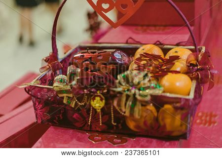 Hantaran, Seserahan, Gift Proposal Package For Engagement Married With Double Happiness Shuang Xi