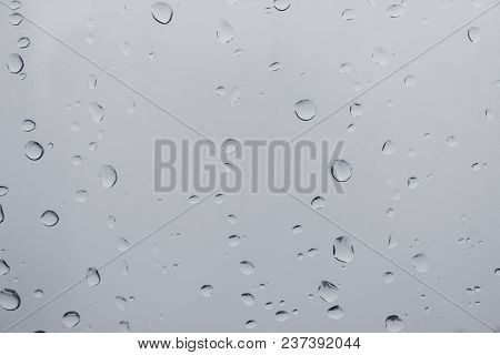 Drops Of Water On A Window Pane
