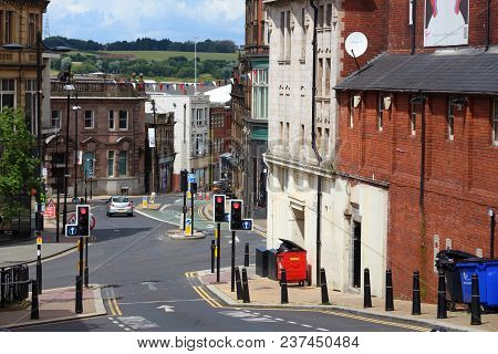 Rotherham, Uk - July 10, 2016: Street View In Rotherham, Uk. Rotherham Is A Large Town In South York