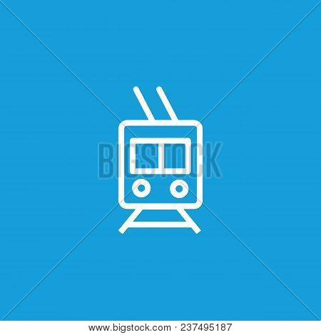 Icon Of Trolleybus. Bus, Trolley, Station. Electric Transport Concept. Can Be Used For Topics Like T