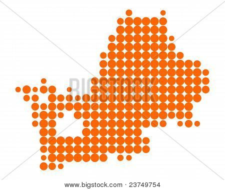 Mapa jezera Chiemsee