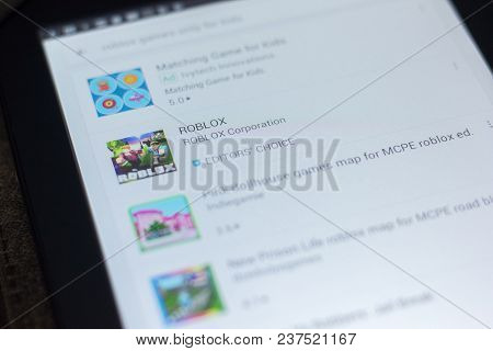 Ryazan, Russia - April 19, 2018 - Roblox Icon On The List Of Mobile Apps