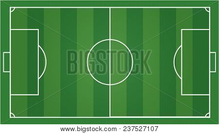 Soccer Field Football Field, Gridiron .vector Illustration Eps 10