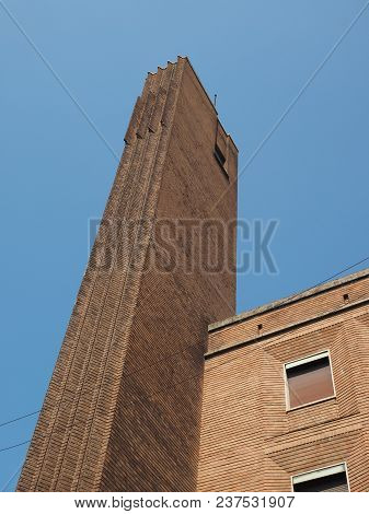 Milan, Italy - Circa April 2018: Dogane (meaning Customs) Building