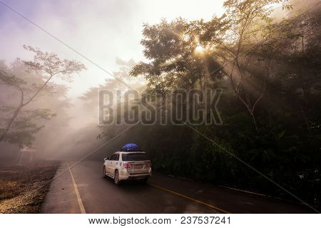 Family Road Trip By Suv Car