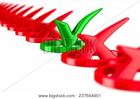 big positive symbol on white background. Isolated 3D image
