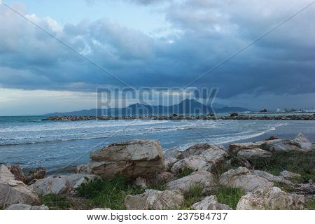 Sunny Beach Hammamet, Tunisia, Mediterranean Sea, Africa