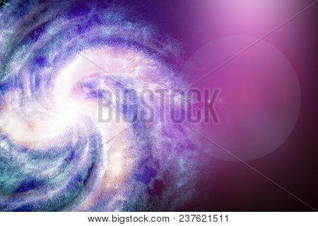 Spiral Galaxy Universe Neblua Sky Astronomy Purple Blue Energy