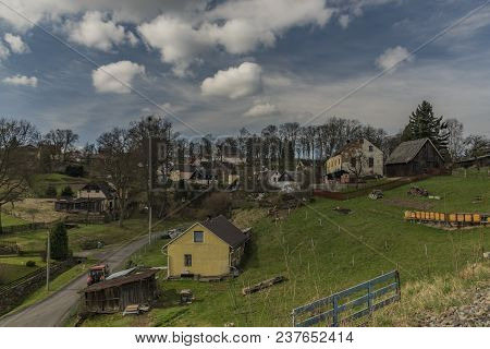 Landscape Near Horni Slavkov Town And Leznice Village In West Bohemia