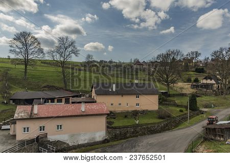 Landscape Near Horni Slavkov Town And Leznice Village In West Bohemia