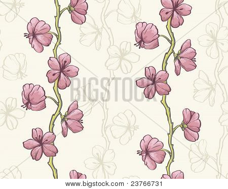 Colorful floral seamless pattern