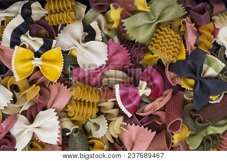 Background Of Handmade Multi-colored Paste Close Up