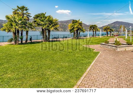 Lakefront of Ranco, is small village located on the shore of Lake Maggiore in province of Varese, It