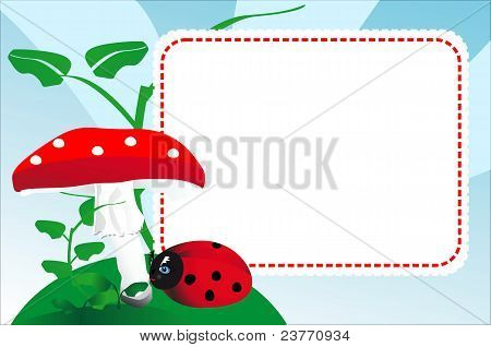 Katicabogár gomba Card.eps