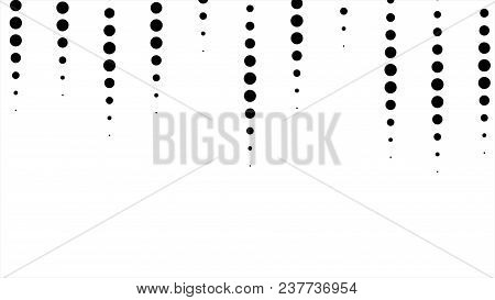 Black Ink Drips Flowing Down White Background. Fantastic For Adding Luma Matte Effects To Projects. 