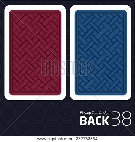 Game Card Back Abstract Pattern Background Underside