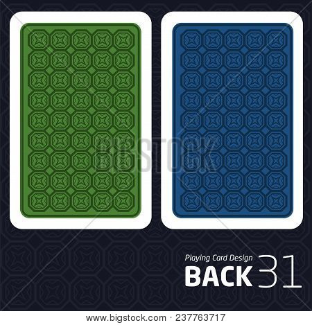 Game Card Back Abstract Pattern Background Underside