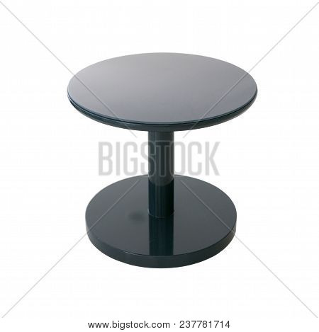 Black Modern Coffee Table Isolated On White Background