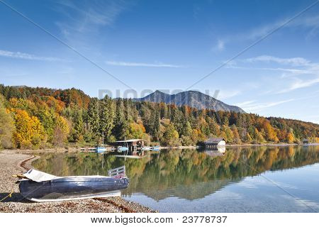 Obrázek Walchensee v Bavorsku, Německo
