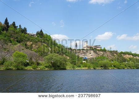 Barrandov Terraces Funkcionalism Buildings In Prague, Czech Republic