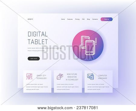 Digital Tablet, Smart City Technology, New Future Innovation In Technology, Computer Hardware Landin