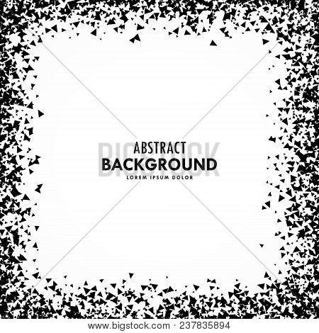 Abstract Grunge Frame Made With Debris Particles
