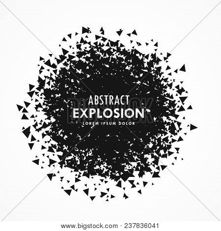 Abstract Dirty Particles Explosion Grunge Background Vector