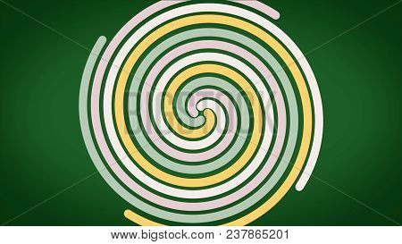 Spiral Glowing Effect Abstract Circular Color Trails, Abstract. Colored Spiral With Woven Lines In T