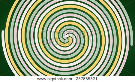 Spiral Glowing Effect Abstract Circular Color Trails, Abstract. Colored Spiral With Woven Lines In T