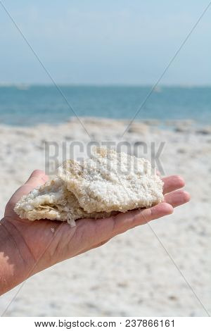 Lowest Salty Lake In World Below Sea Level Dead Sea, Full Of Minerals Near Luxury Vacation Resort Ei